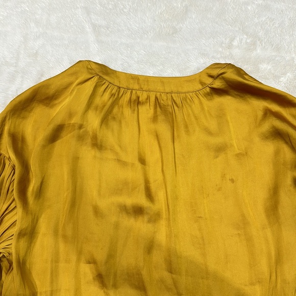 Marks & Spencer’s Silk gold top with balloon arms - Picture 6 of 6